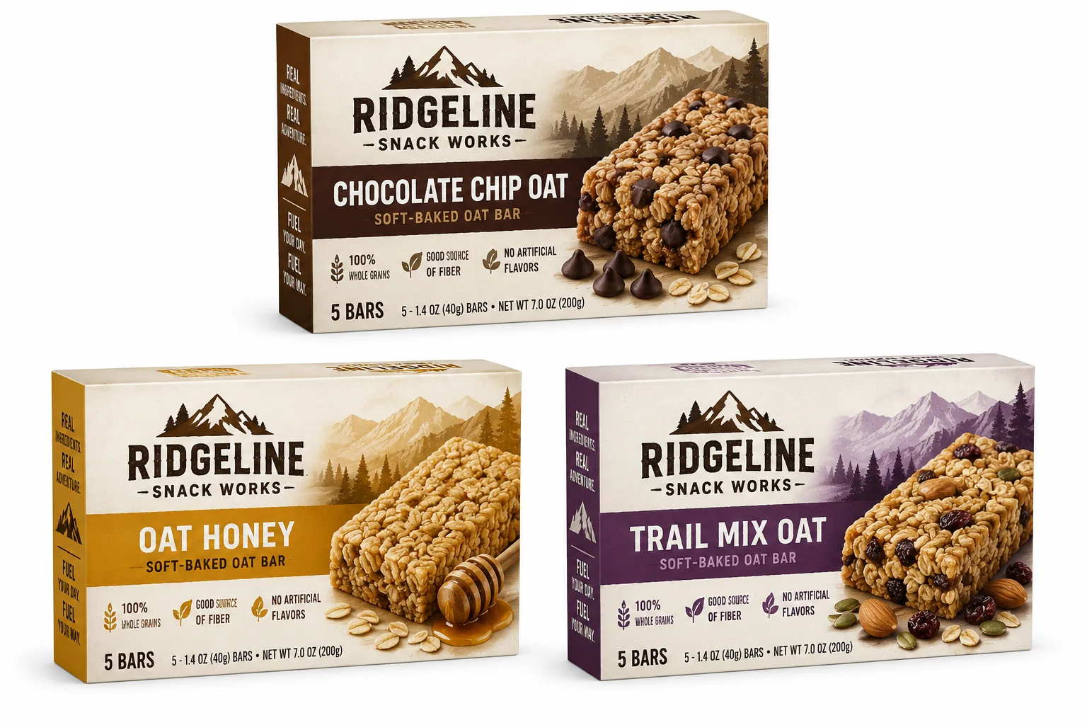 RidgeLine Snack Works product lineup