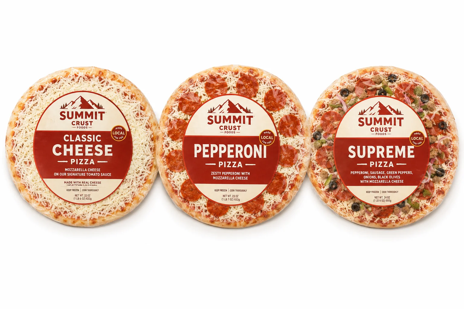 Summit Crust Foods product lineup